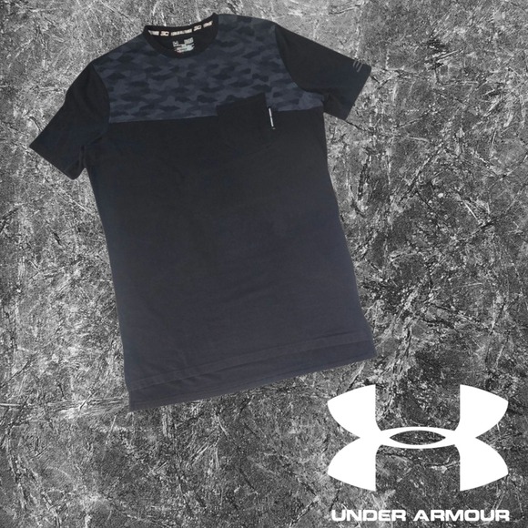 UA Men's SC30 Curry Essential Pocket Fitted T-Shirt Black‎ M - Picture 1 of 11